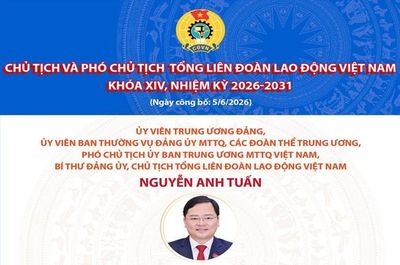 Danh sách Chủ tịch và Phó Chủ tịch Tổng Liên đoàn Lao động Việt Nam khóa XIV, nhiệm kỳ 2026-2031