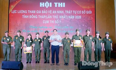 Sôi nổi Hội thi 'Lực lượng tham gia bảo vệ an ninh, trật tự ở cơ sở giỏi' Cụm thi số 7