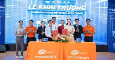 Trường Đại học FPT cơ sở Quy Nhơn khai trương phòng thi IELTS trên máy tính