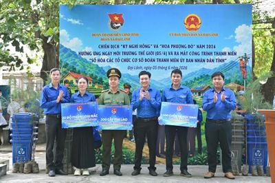 Sôi nổi hoạt động tình nguyện hè ở xã Đại Lãnh