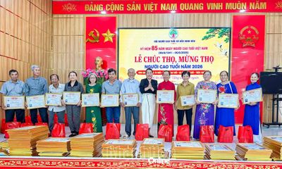 Xã Bắc Ninh Hòa tổ chức chúc thọ 299 người cao tuổi