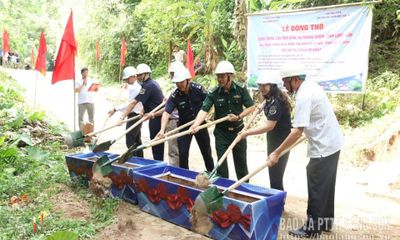 Khởi công cầu Hòa Bình, xã Kháng Chiến