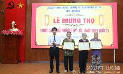 Phường Kỳ Lừa tổ chức lễ mừng thọ người cao tuổi đợt 2 năm 2026