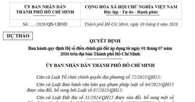 TP. HCM đề xuất hệ số K mới: Giá đất nông nghiệp có nơi tăng hơn 10 lần