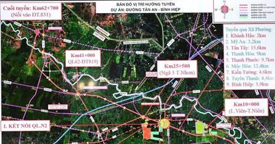 Tây Ninh: Khởi công đường Tân An - Bình Hiệp hơn 9.300 tỷ đồng vào cuối năm 2026