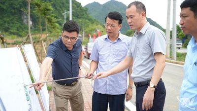 Đồng chí Dương Văn Lượng kiểm tra thực địa các dự án tại phường Đức Xuân và xã Chợ Mới