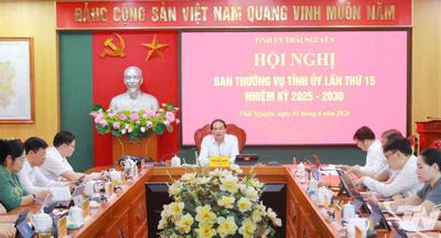 Ban Thường vụ Tỉnh ủy Thái Nguyên: Xem xét, cho chủ trương đối với 25 nội dung