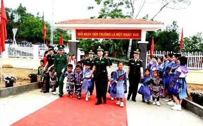 Khánh thành 6 điểm trường vùng biên giới Lào Cai, vượt tiến độ 1,5 tháng