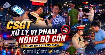 CSGT xử lý vi phạm nồng độ cồn, vì sự an toàn của mọi người