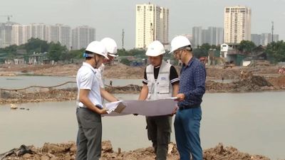 Khẩn trương hoàn thành thi công hồ Phú Đô