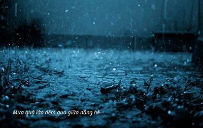 Mưa lớn giữa đêm hè