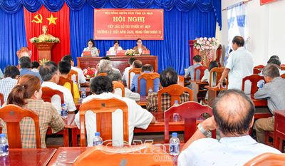 Đại biểu HĐND tỉnh tiếp xúc cử tri trước kỳ họp giữa năm 2026