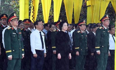 Phó Thủ tướng Phạm Thị Thanh Trà dự lễ truy điệu, an táng 16 hài cốt liệt sĩ