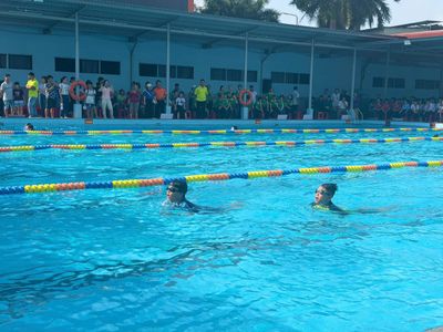 Khoảng 500 người tham gia lễ phát động học bơi phòng, chống đuối nước tại TP.HCM