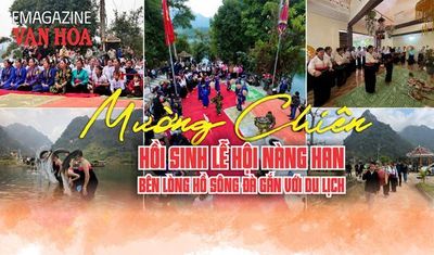 (Emagazine) Mường Chiên hồi sinh Lễ hội Nàng Han bên lòng hồ Sông Đà gắn với du lịch