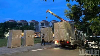 Chủ đầu tư đưa thiết bị trạm sạc ra khỏi Royal Park ở Huế sau chỉ đạo của Sở Xây dựng