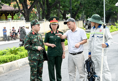 Radar xuyên đất của Quân đội dò tìm hài cốt liệt sĩ tại đường Trường Chinh, tỉnh Quảng Ngãi
