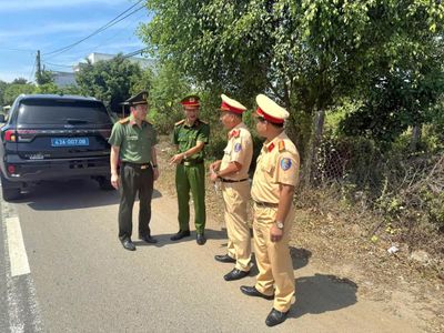Lãnh đạo Công an TP Đà Nẵng kiểm tra công tác bảo đảm trật tự an toàn giao thông trên Quốc lộ 1A