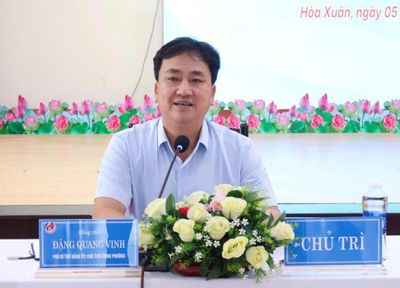 Chủ tịch phường Hòa Xuân đối thoại với đoàn viên, thanh niên