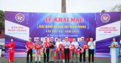 Hơn 100 nhà báo tranh tài tại Giải bóng đá Báo chí miền Trung lần thứ XII