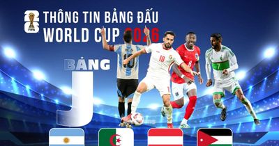 Thông tin bảng J FIFA World Cup 2026: Ai đủ sức ngăn bước Argentina?