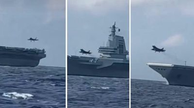 J-35 và J-15T thực hành 'chạm rồi bay' trên siêu tàu sân bay hiện đại nhất Trung Quốc