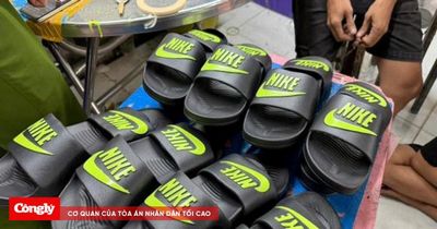 Triệt phá đường dây sản xuất hơn 23.000 đôi dép giả nhãn hiệu