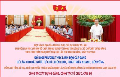 Trọng tâm công tác tổ chức xây dựng Đảng trong giai đoạn phát triển mới