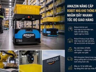 Amazon tăng tốc giao hàng bằng thế hệ robot di động mới