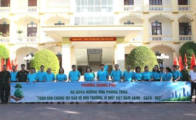Ra quân hưởng ứng phong trào toàn dân chung tay bảo vệ môi trường