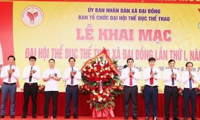 Hơn 1.500 người dự khai mạc Đại hội Thể dục thể thao xã Đại Đồng lần thứ I, năm 2026