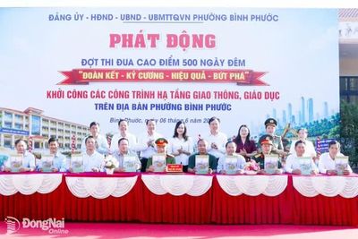 Phường Bình Phước phát động đợt thi đua cao điểm 500 ngày đêm