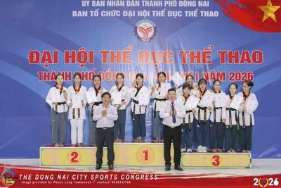 Phường Tam Hiệp dẫn đầu Giải taekwondo Đại hội Thể dục thể thao thành phố Đồng Nai lần thứ I