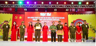 Xã Vĩnh Bình đoạt giải Nhất Hội thi 'Lực lượng tham gia bảo vệ an ninh, trật tự ở cơ sở giỏi' Cụm thi số 11