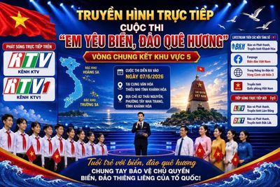 8 giờ sáng mai (7-6): Truyền hình trực tiếp Chung kết khu vực 5 Cuộc thi 'Em yêu biển, đảo quê hương'