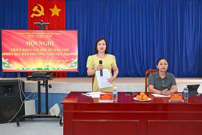 Phường Nam Nha Trang dự kiến sắp xếp 27 tổ dân phố không đảm bảo tiêu chuẩn số hộ