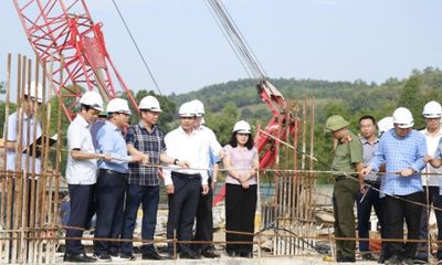 Lãnh đạo UBND tỉnh kiểm tra dự án Thủy điện Tràng Định 2