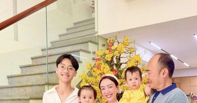Thu Trang bất ngờ trước sự trùng hợp di truyền giữa con trai cả và cặp song sinh Jolie Jency