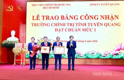 Trường Chính trị tỉnh được công nhận đạt chuẩn mức 1