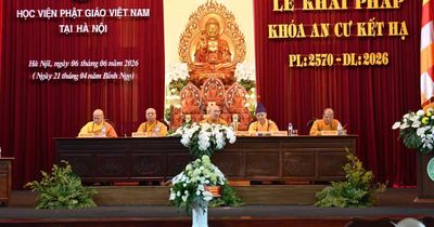 Trường hạ Sóc Thiên Vương - Học viện Phật giáo VN tại Hà Nội tổ chức Lễ khai pháp khóa An cư kiết hạ PL.2570