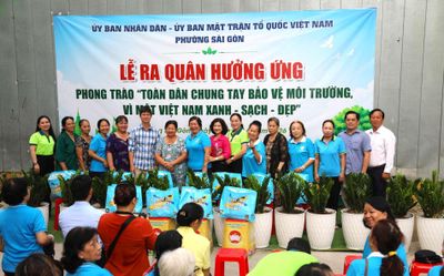 Phường Sài Gòn tổ chức Lễ ra quân 'Chung tay bảo vệ môi trường'