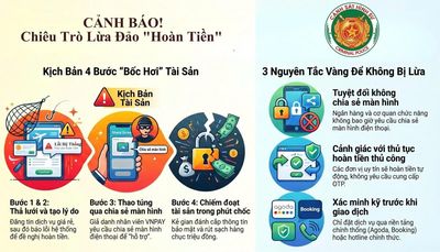 Cảnh giác chiêu trò hoàn tiền dịch vụ qua chia sẻ màn hình điện thoại