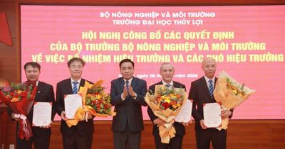 Giáo sư Nguyễn Trung Việt được bổ nhiệm làm Hiệu trưởng Trường Đại học Thủy lợi
