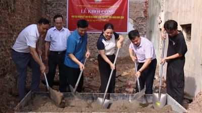 Phường Sơn Tây khởi công xây dựng 2 nhà đại đoàn kết