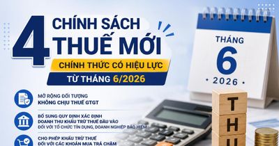 4 chính sách thuế mới chính thức có hiệu lực từ tháng 6/2026