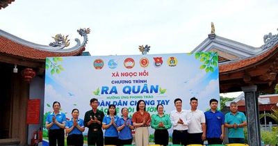 Xã Ngọc Hồi ra quân hưởng ứng phong trào 'Toàn dân chung tay bảo vệ môi trường, vì Thủ đô xanh - sạch - đẹp'