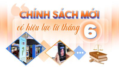 Infographic: Loạt chính sách mới có hiệu lực từ tháng 6-2026