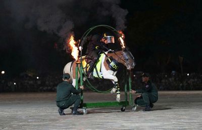 Ấn tượng màn trình diễn võ thuật, quân sự của lực lượng CAND trước Ngọ Môn Huế