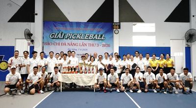 52 vận động viên tranh tài tại giải Pickleball Hội Nhà báo thành phố Đà Nẵng lần thứ 3-2026