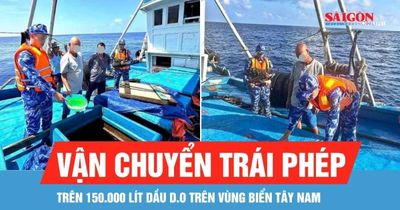 Tạm giữ tàu vận chuyển trái phép trên 150.000 lít dầu D.O trên vùng biển Tây Nam